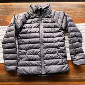 The North Face Girls Navy Puffer Jacket